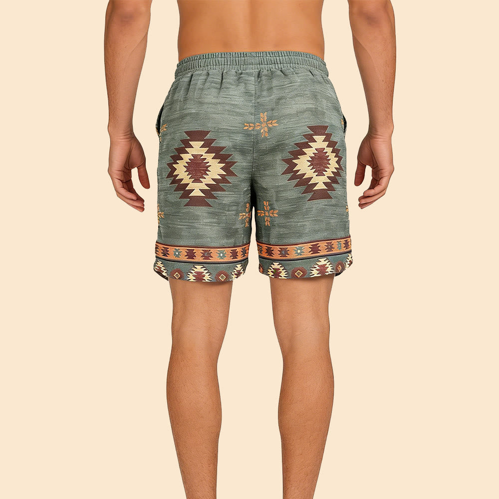 Olivenorma Pantaloni corti traspiranti casual dritti larghi da uomo, estivi e da spiaggia - image 2