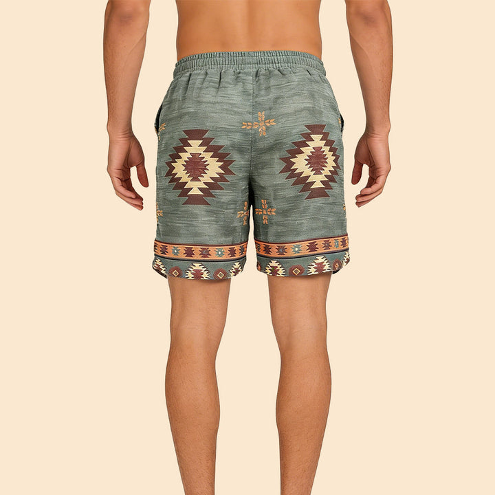 Olivenorma Pantaloni corti traspiranti casual dritti larghi da uomo, estivi e da spiaggia - image 2