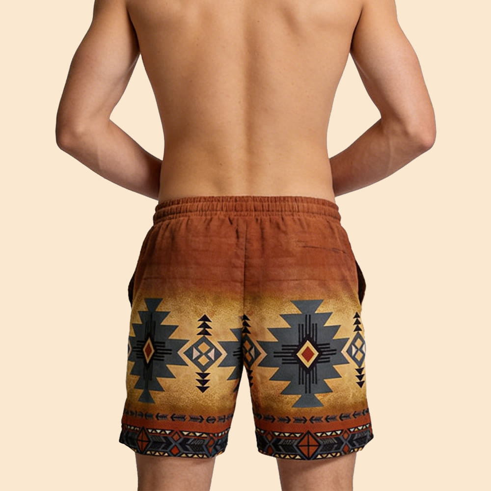 Olivenorma Pantaloni corti traspiranti casual dritti larghi da uomo, estivi e da spiaggia - image 12