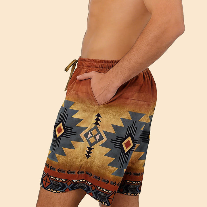 Olivenorma Pantaloni corti traspiranti casual dritti larghi da uomo, estivi e da spiaggia - image 11