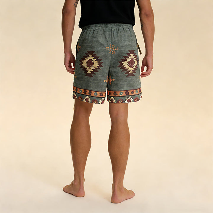 Olivenorma Pantaloni corti traspiranti casual dritti larghi da uomo, estivi e da spiaggia - image 8