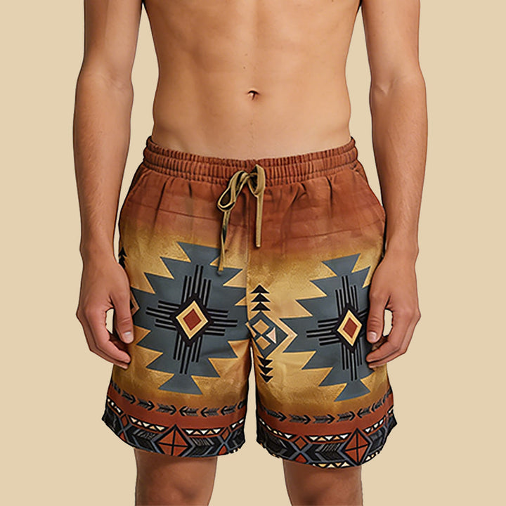 Olivenorma Pantaloni corti traspiranti casual dritti larghi da uomo, estivi e da spiaggia - image 9