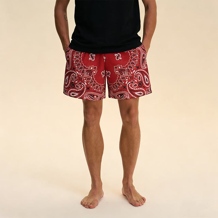 Olivenorma - Pantaloncini sportivi da basket e corsa, stampati, estivi, alla moda, da uomo - image 3