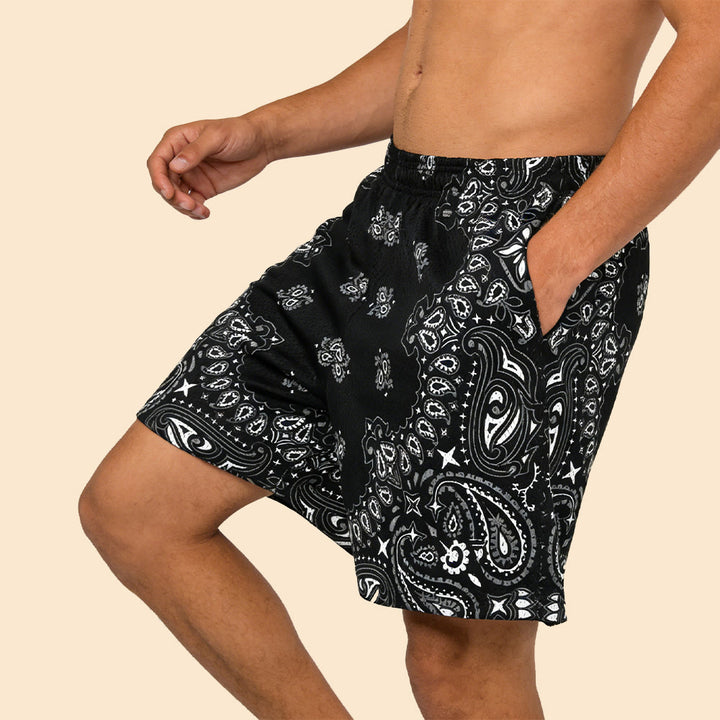 Olivenorma - Pantaloncini sportivi da basket e corsa, stampati, estivi, alla moda, da uomo - image 26