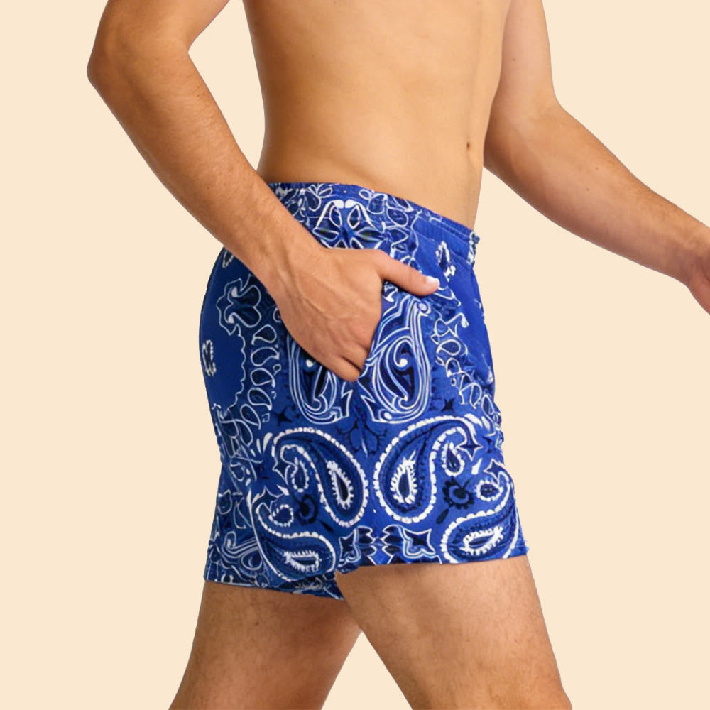 Olivenorma - Pantaloncini sportivi da basket e corsa, stampati, estivi, alla moda, da uomo - image 31