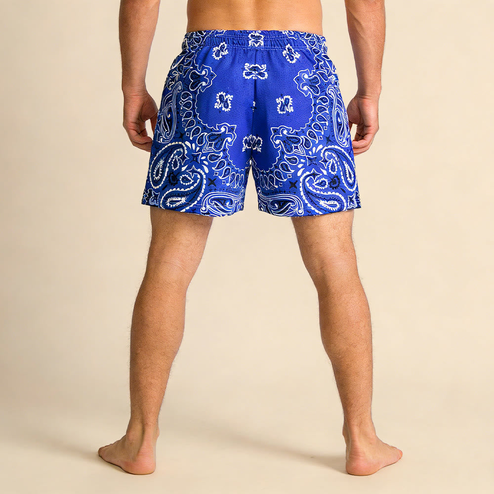 Olivenorma - Pantaloncini sportivi da basket e corsa, stampati, estivi, alla moda, da uomo - image 33