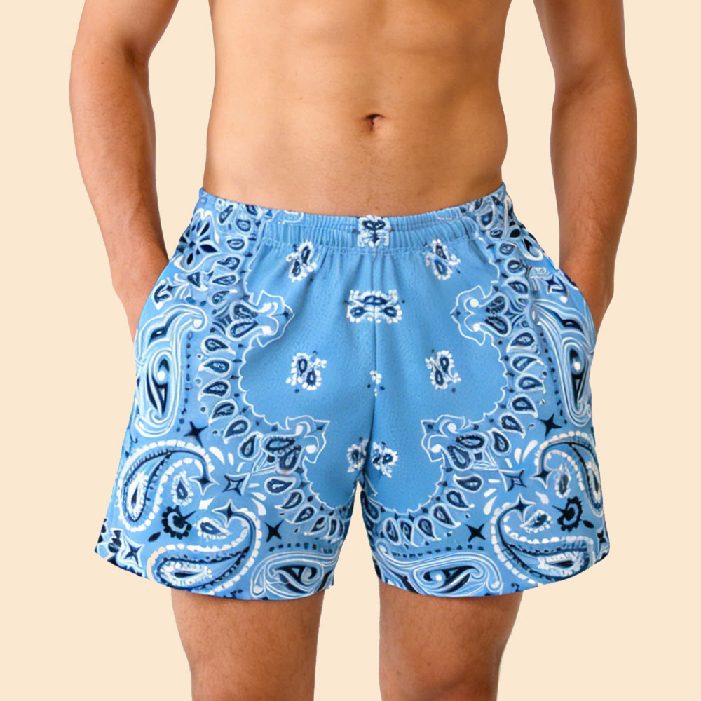 Olivenorma - Pantaloncini sportivi da basket e corsa, stampati, estivi, alla moda, da uomo - image 41