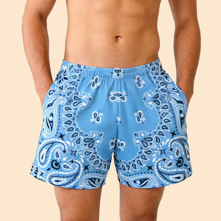 Olivenorma - Pantaloncini sportivi da basket e corsa, stampati, estivi, alla moda, da uomo - image 41