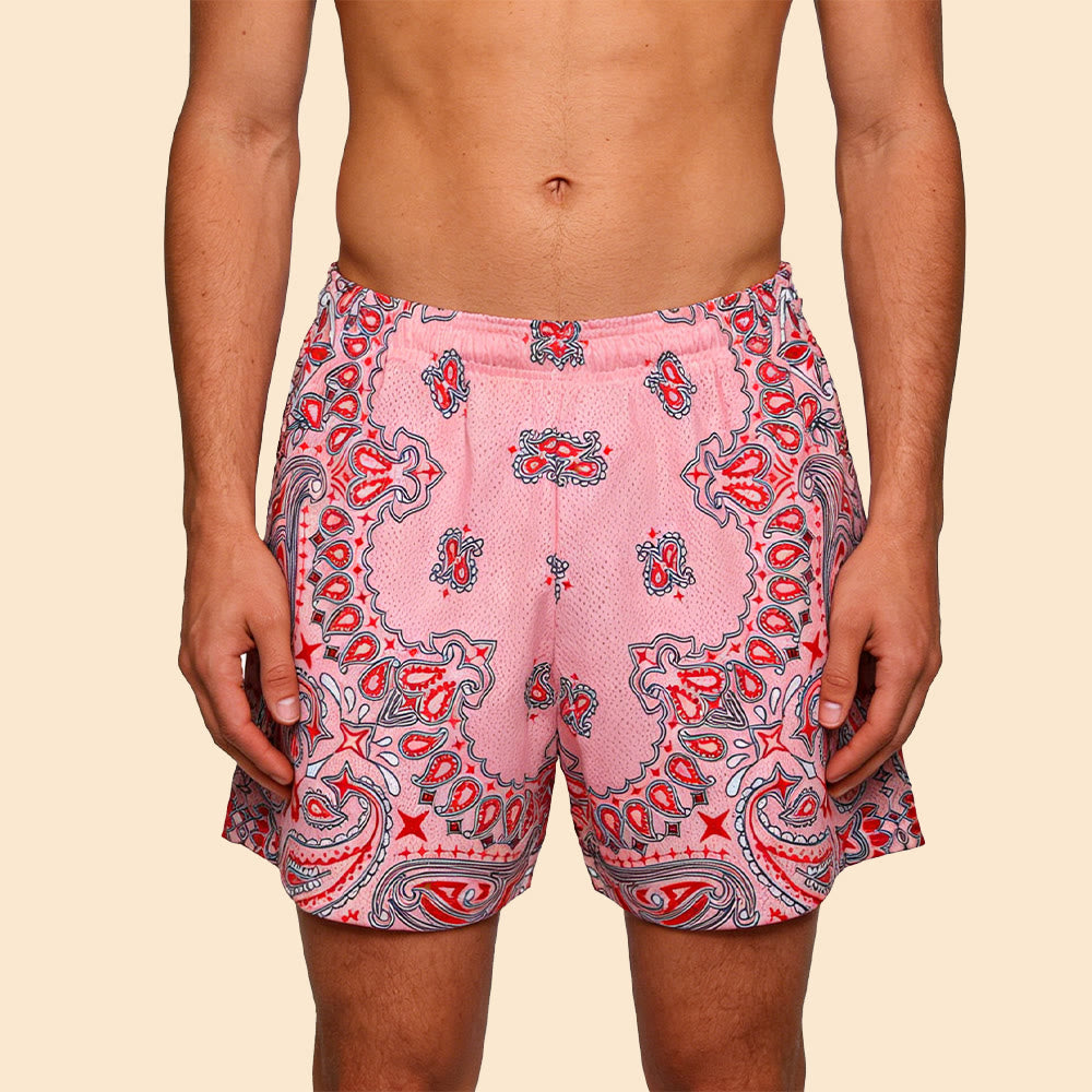 Olivenorma - Pantaloncini sportivi da basket e corsa, stampati, estivi, alla moda, da uomo - image 48