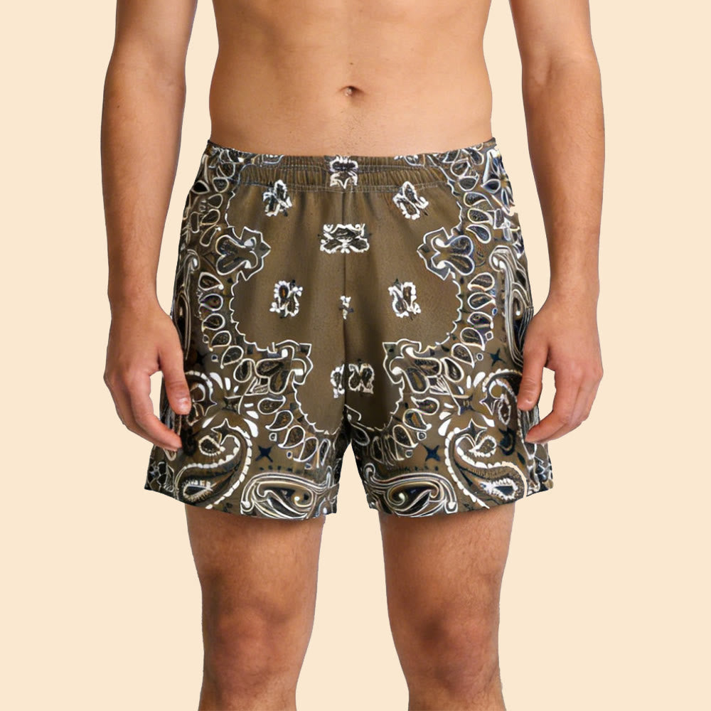 Olivenorma - Pantaloncini sportivi da basket e corsa, stampati, estivi, alla moda, da uomo - image 53