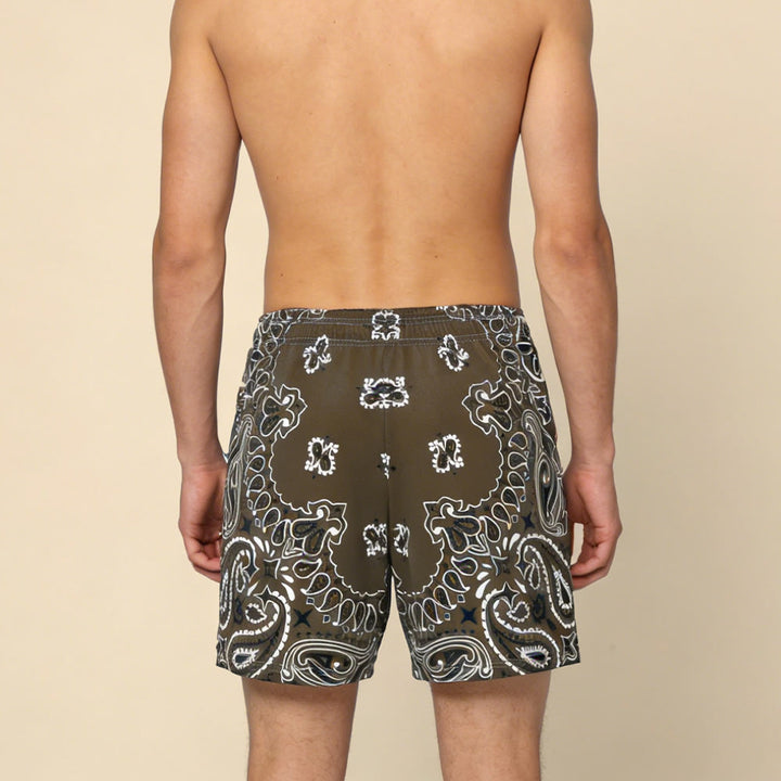 Olivenorma - Pantaloncini sportivi da basket e corsa, stampati, estivi, alla moda, da uomo - image 54