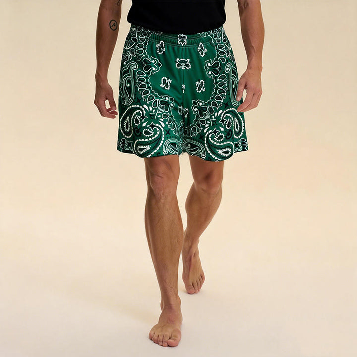 Olivenorma - Pantaloncini sportivi da basket e corsa, stampati, estivi, alla moda, da uomo - image 57