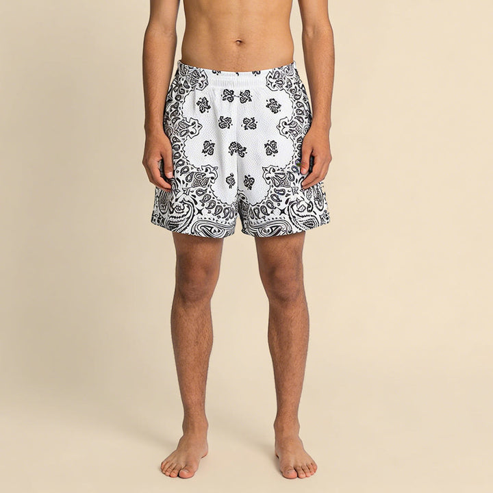 Olivenorma - Pantaloncini sportivi da basket e corsa, stampati, estivi, alla moda, da uomo - image 63