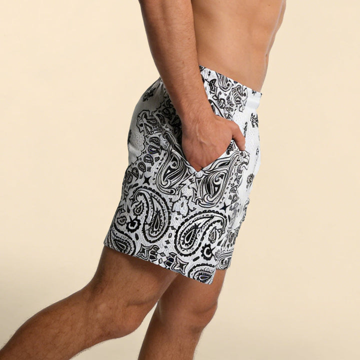 Olivenorma - Pantaloncini sportivi da basket e corsa, stampati, estivi, alla moda, da uomo - image 64