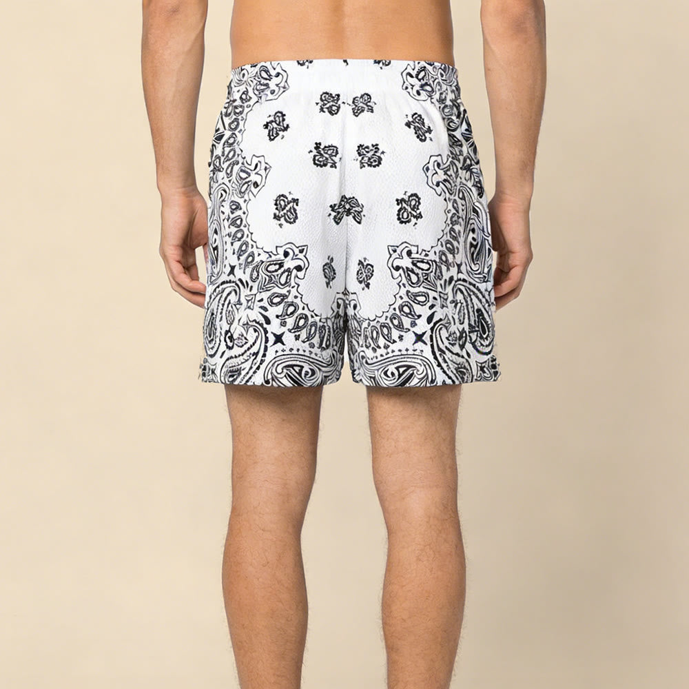 Olivenorma - Pantaloncini sportivi da basket e corsa, stampati, estivi, alla moda, da uomo - image 65