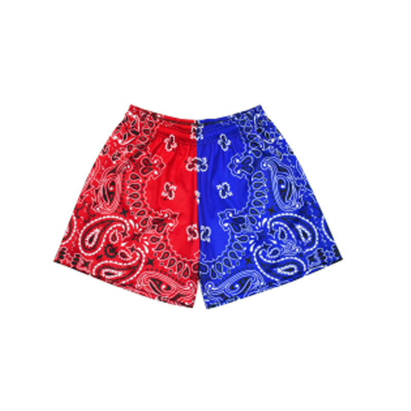 Olivenorma - Pantaloncini sportivi da basket e corsa, stampati, estivi, alla moda, da uomo - Reversibile (lato AB) - 3XL - image 66