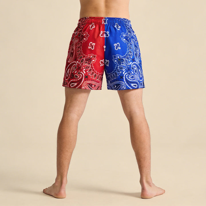 Olivenorma - Pantaloncini sportivi da basket e corsa, stampati, estivi, alla moda, da uomo - image 72