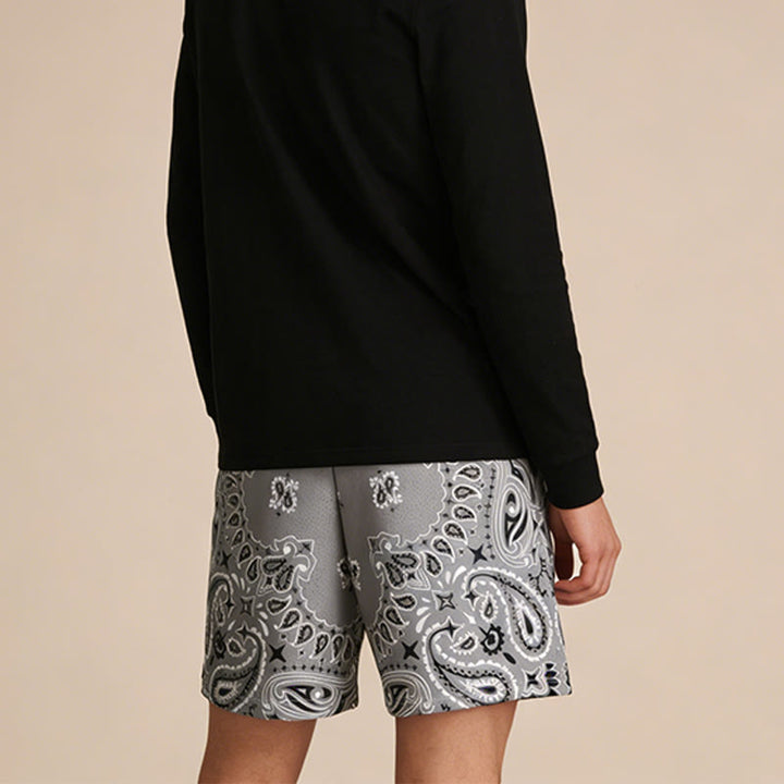 Olivenorma - Pantaloncini sportivi da basket e corsa, stampati, estivi, alla moda, da uomo - image 11