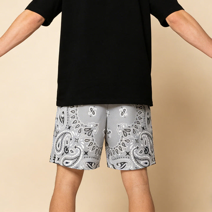 Olivenorma - Pantaloncini sportivi da basket e corsa, stampati, estivi, alla moda, da uomo - image 9