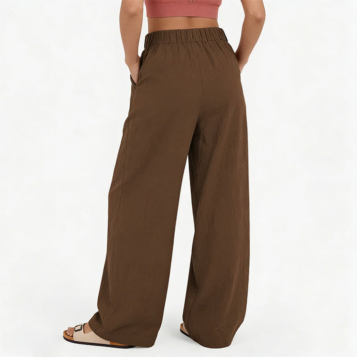 Olivenorma Pantaloni casual larghi e rilassati a vita alta da donna - image 25