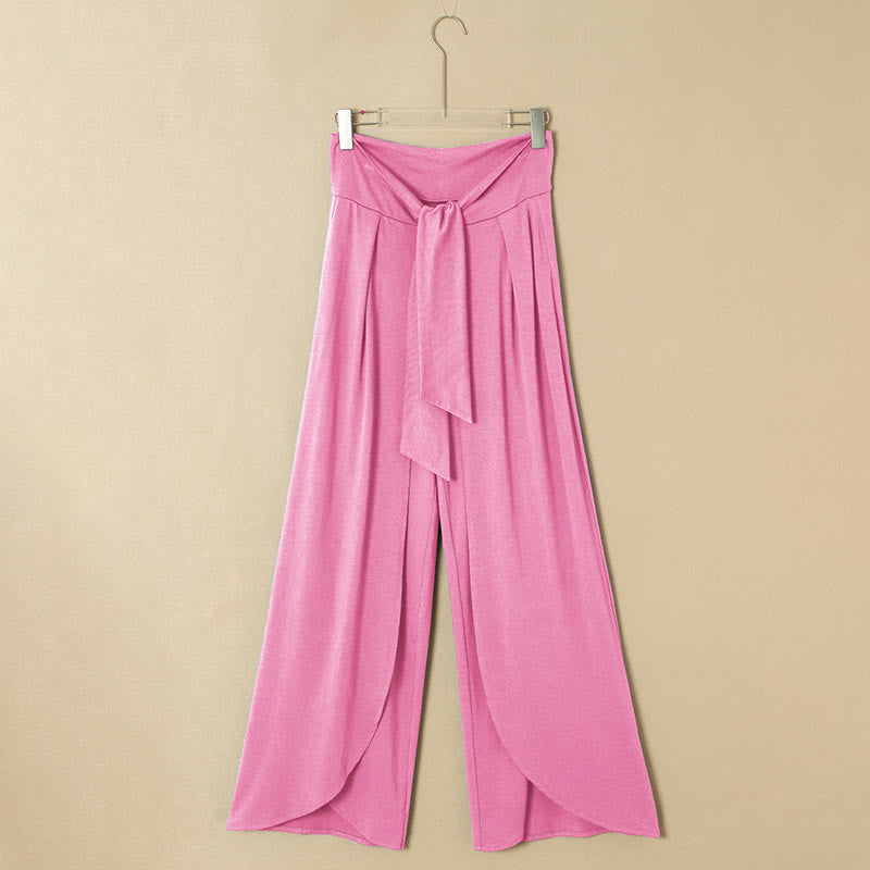 Pantaloni estivi da yoga a gamba larga da donna Olivenorma - Rosa - 2XL - image 10