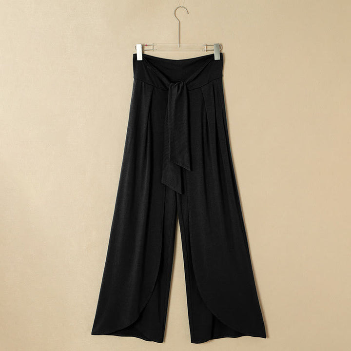 Pantaloni estivi da yoga a gamba larga da donna Olivenorma - Nero - 2XL - image 1
