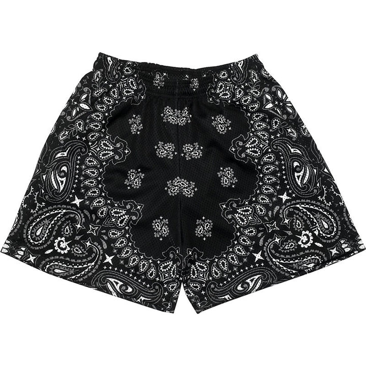 Olivenorma - Pantaloncini sportivi da basket e corsa, stampati, estivi, alla moda, da uomo - Nero - 3XL - image 19