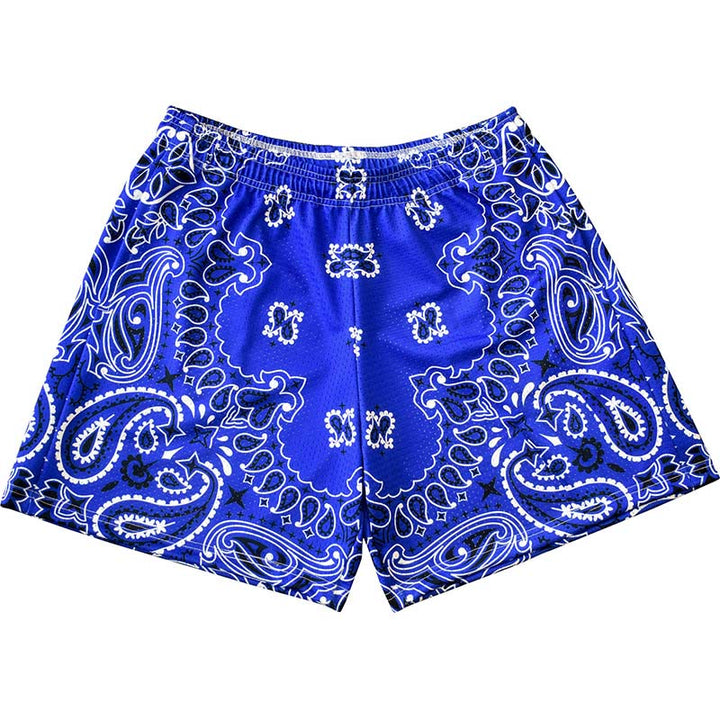Olivenorma - Pantaloncini sportivi da basket e corsa, stampati, estivi, alla moda, da uomo - Blu - 3XL - image 27