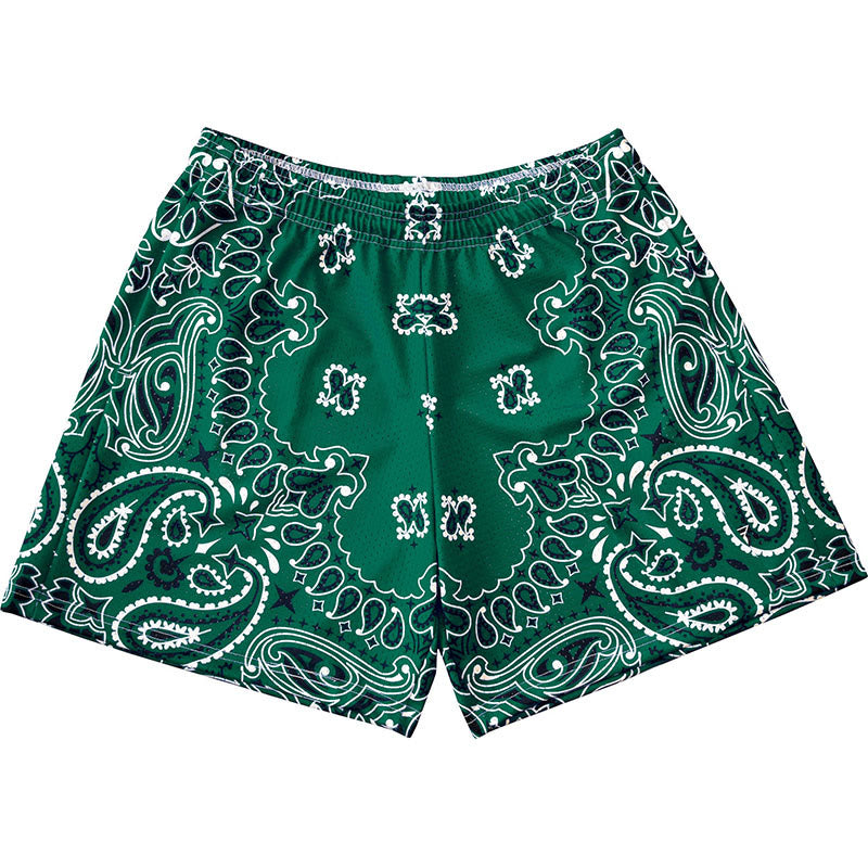Olivenorma - Pantaloncini sportivi da basket e corsa, stampati, estivi, alla moda, da uomo - Verde scuro - 3XL - image 55