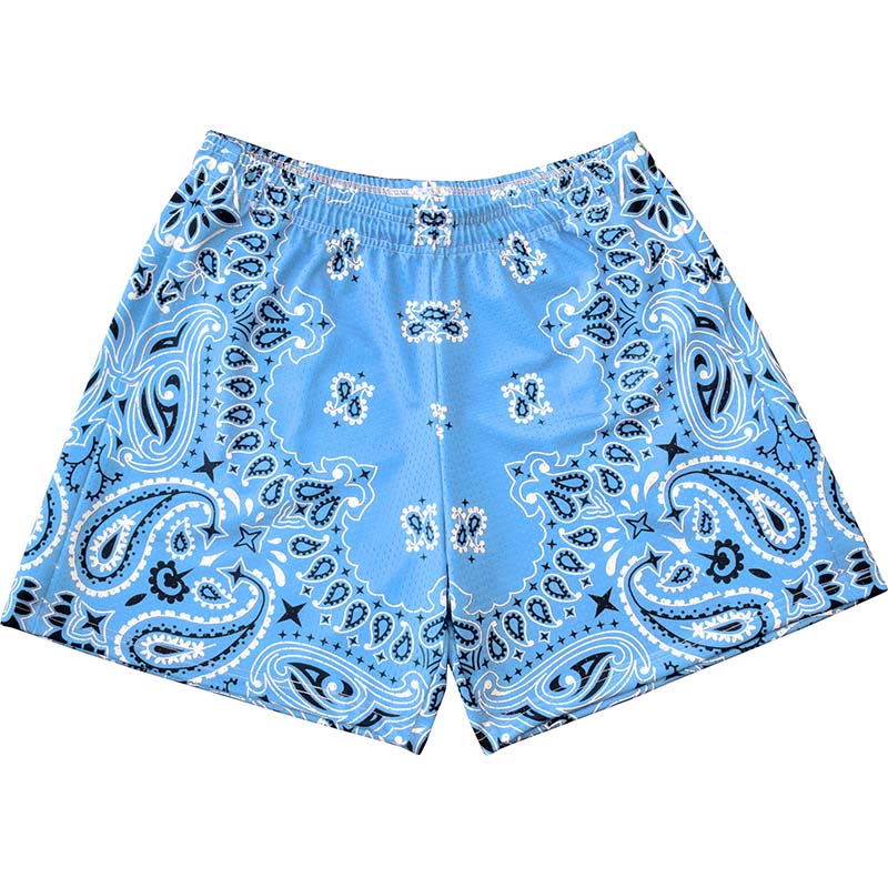 Olivenorma - Pantaloncini sportivi da basket e corsa, stampati, estivi, alla moda, da uomo - Azzurro cielo - 3XL - image 36