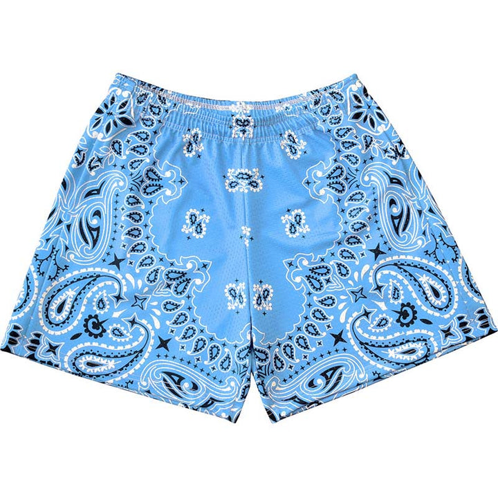 Olivenorma - Pantaloncini sportivi da basket e corsa, stampati, estivi, alla moda, da uomo - Azzurro cielo - 3XL - image 36