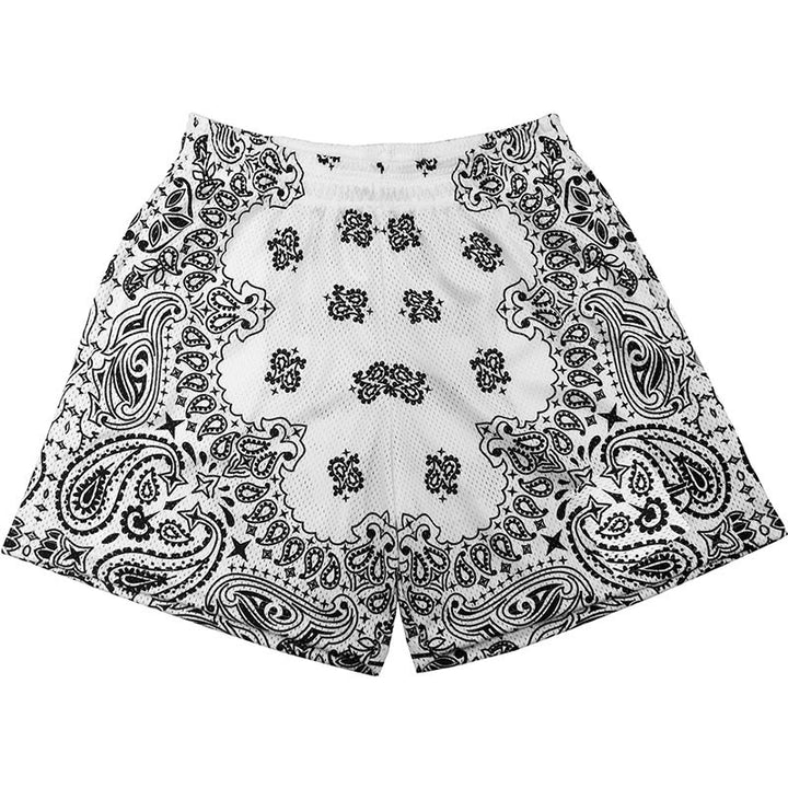 Olivenorma - Pantaloncini sportivi da basket e corsa, stampati, estivi, alla moda, da uomo - Bianco - 3XL - image 61