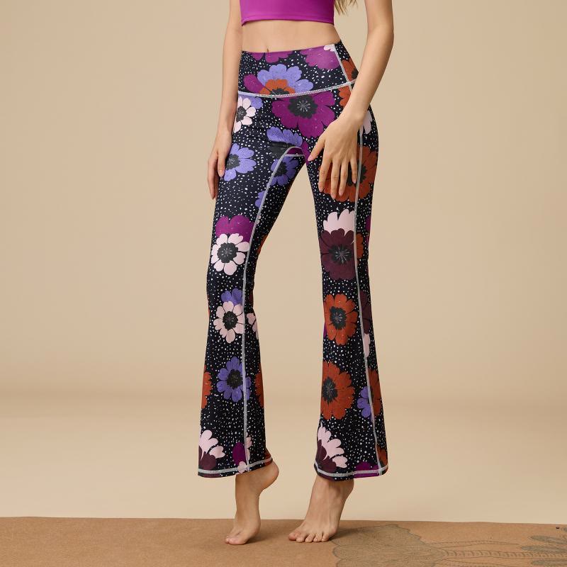 Olivenorma - Pantaloni da yoga svasati a vita alta scolpiti da donna - Gerbera - XL - image 24