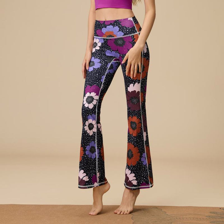 Olivenorma - Pantaloni da yoga svasati a vita alta scolpiti da donna - Gerbera - XL - image 24