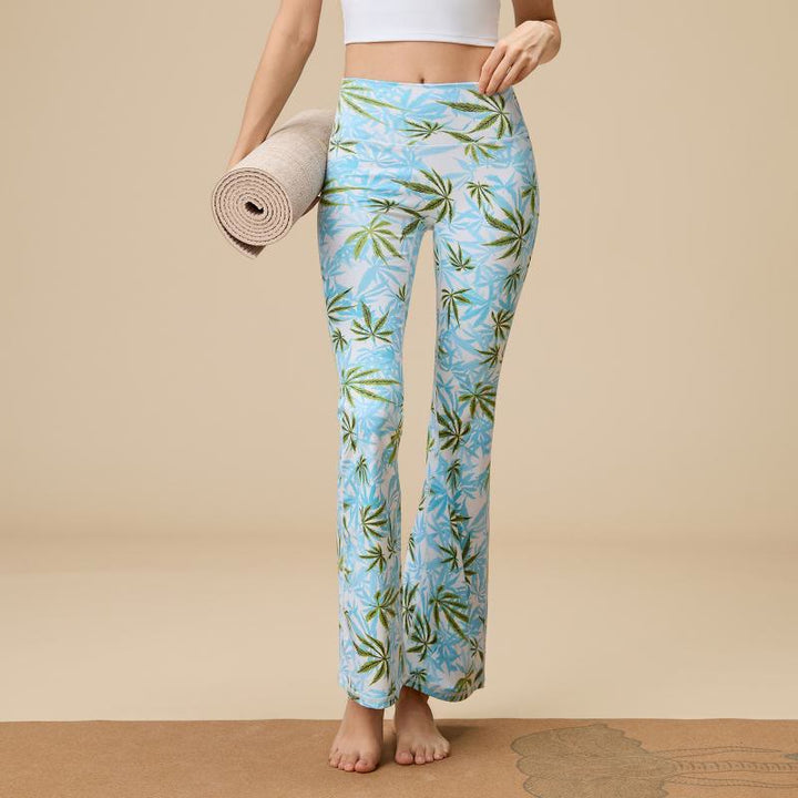 Olivenorma - Pantaloni da yoga svasati a vita alta scolpiti da donna - Foglia dell'amante - XL - image 22