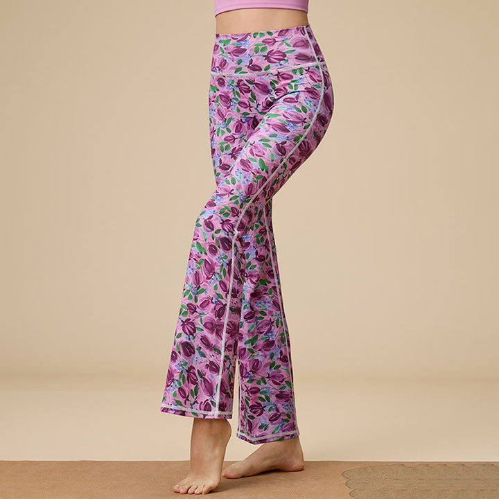 Olivenorma - Pantaloni da yoga svasati a vita alta scolpiti da donna - image 29