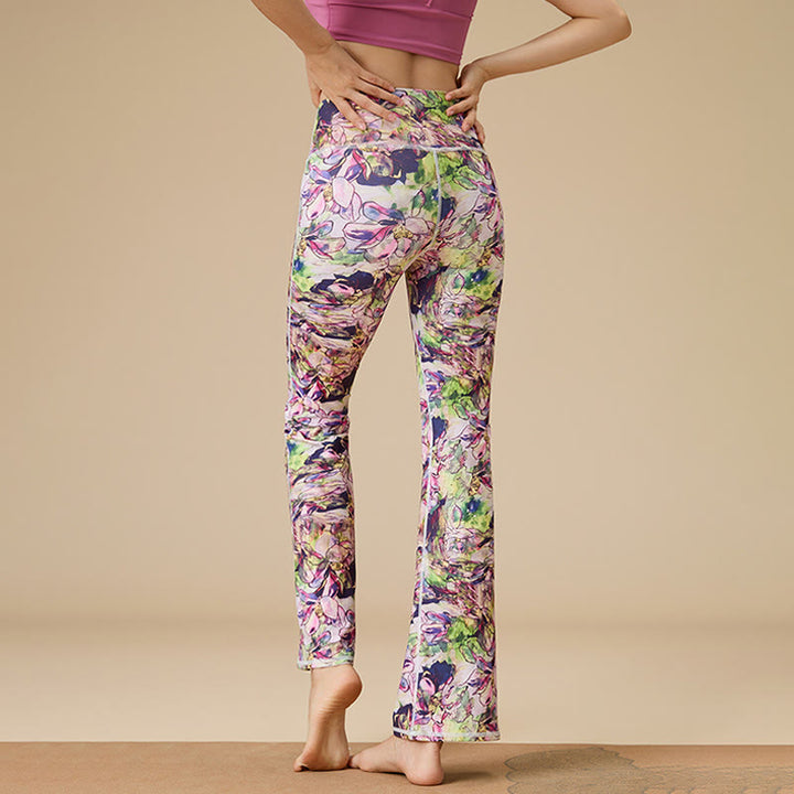 Olivenorma - Pantaloni da yoga svasati a vita alta scolpiti da donna - image 4