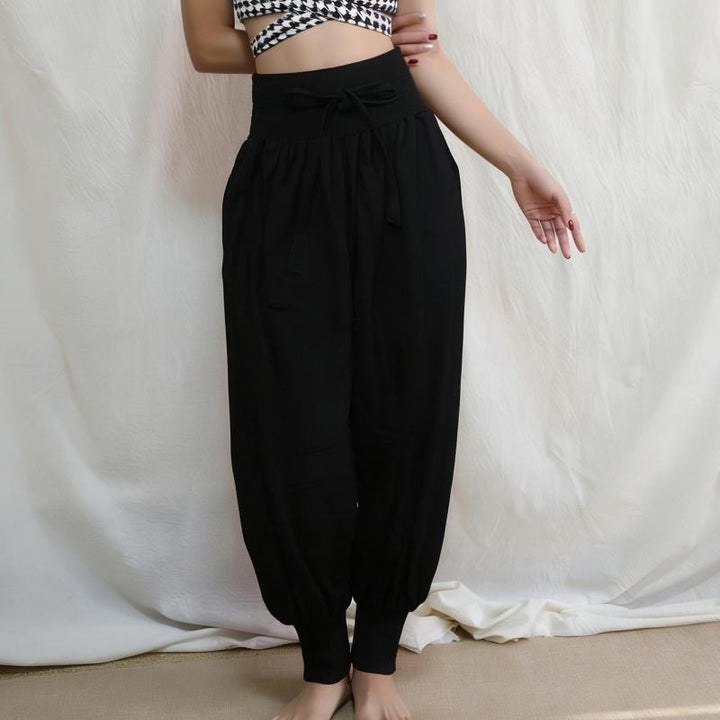 Olivenorma Pantaloni da yoga vintage da donna - Nero - image 2
