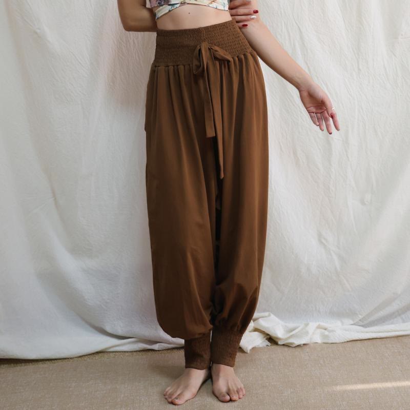 Olivenorma Pantaloni da yoga vintage da donna - Marrone - image 1