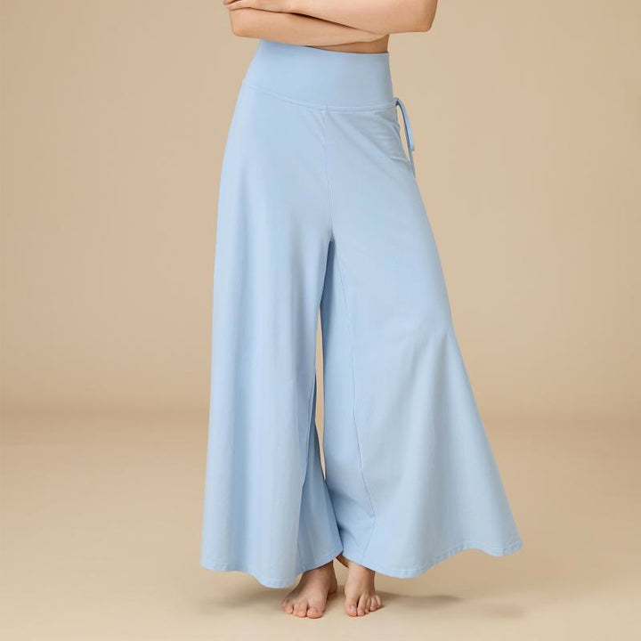 Pantaloni a gamba larga e vita alta Zen Flow da donna Olivenorma - Blu - XL - image 5