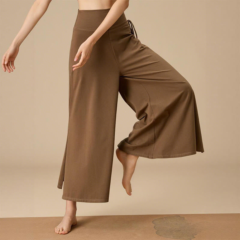 Pantaloni a gamba larga e vita alta Zen Flow da donna Olivenorma - image 2
