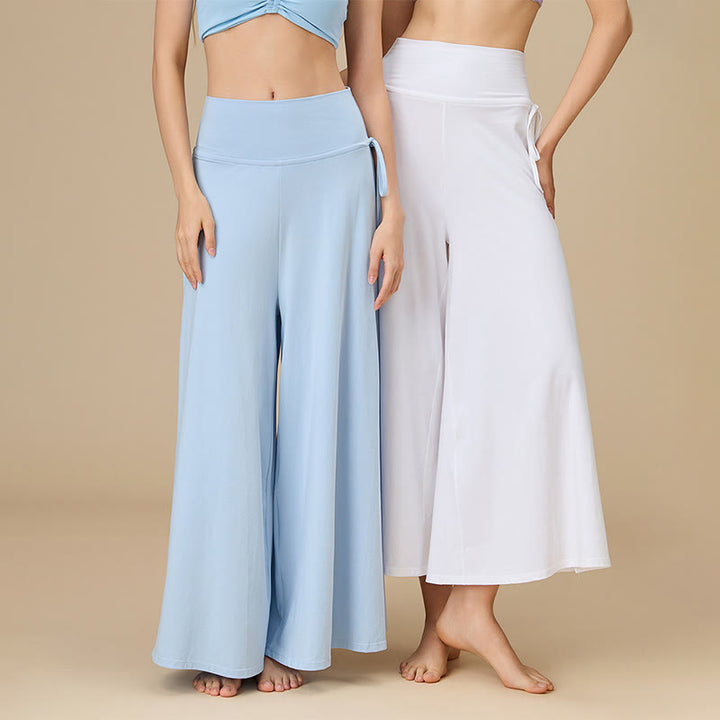 Pantaloni a gamba larga e vita alta Zen Flow da donna Olivenorma - image 6