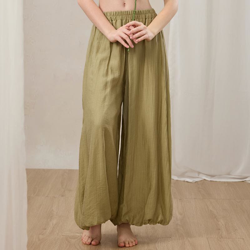 Pantaloni a gamba larga Zen Lantern da donna Olivenorma - Verde muschio - XL - image 7