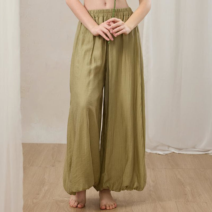 Pantaloni a gamba larga Zen Lantern da donna Olivenorma - Verde muschio - XL - image 7