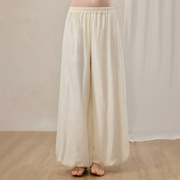 Pantaloni a gamba larga Zen Lantern da donna Olivenorma - image 4