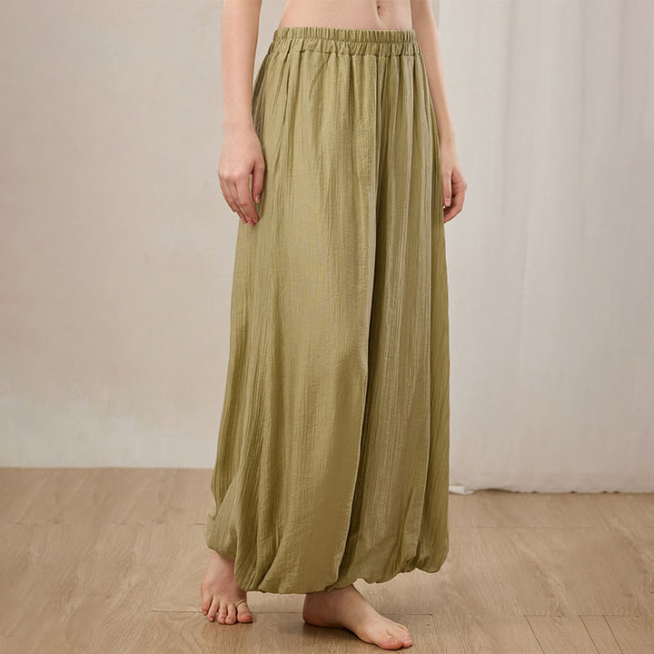 Pantaloni a gamba larga Zen Lantern da donna Olivenorma - image 8