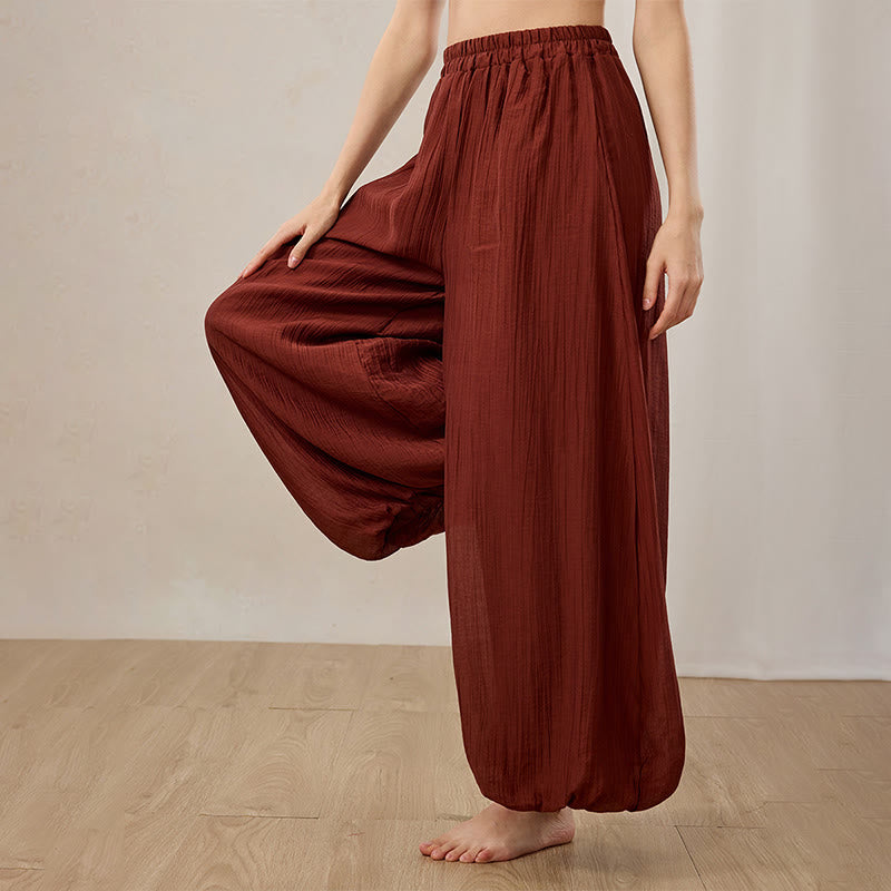 Pantaloni a gamba larga Zen Lantern da donna Olivenorma - image 6