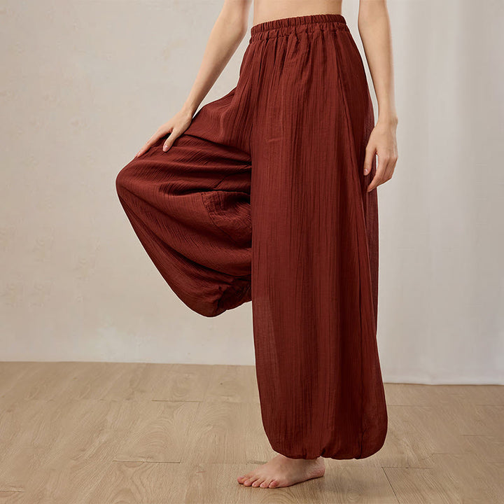Pantaloni a gamba larga Zen Lantern da donna Olivenorma - image 6