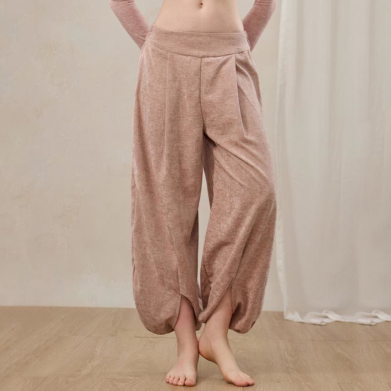 Pantaloni a gamba larga Lantern da donna Olivenorma - Ciniglia Rosa - L - image 0