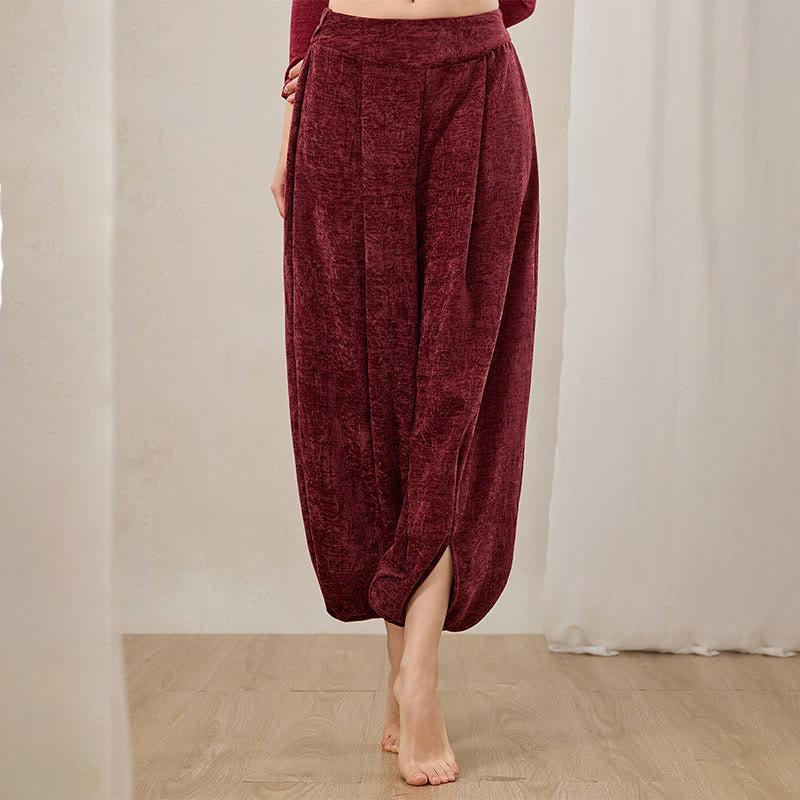 Pantaloni a gamba larga Lantern da donna Olivenorma - image 3